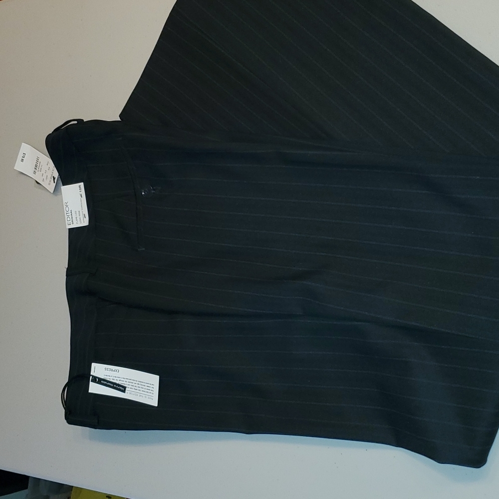 Women's Striped Navy blue pant Size 10R